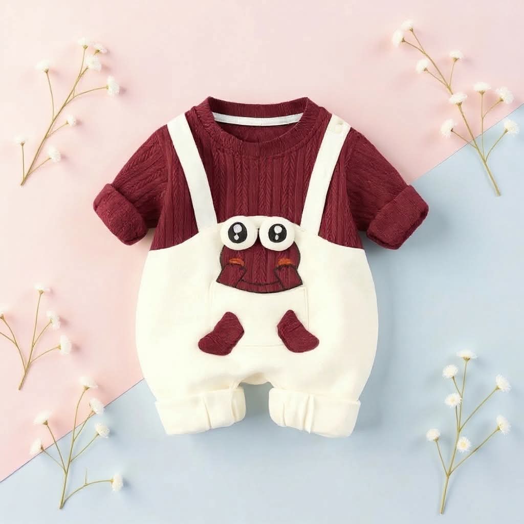 Little Frog Summer Baby Romper – Cute Green Cotton Outfit for Babies 🐸☀️