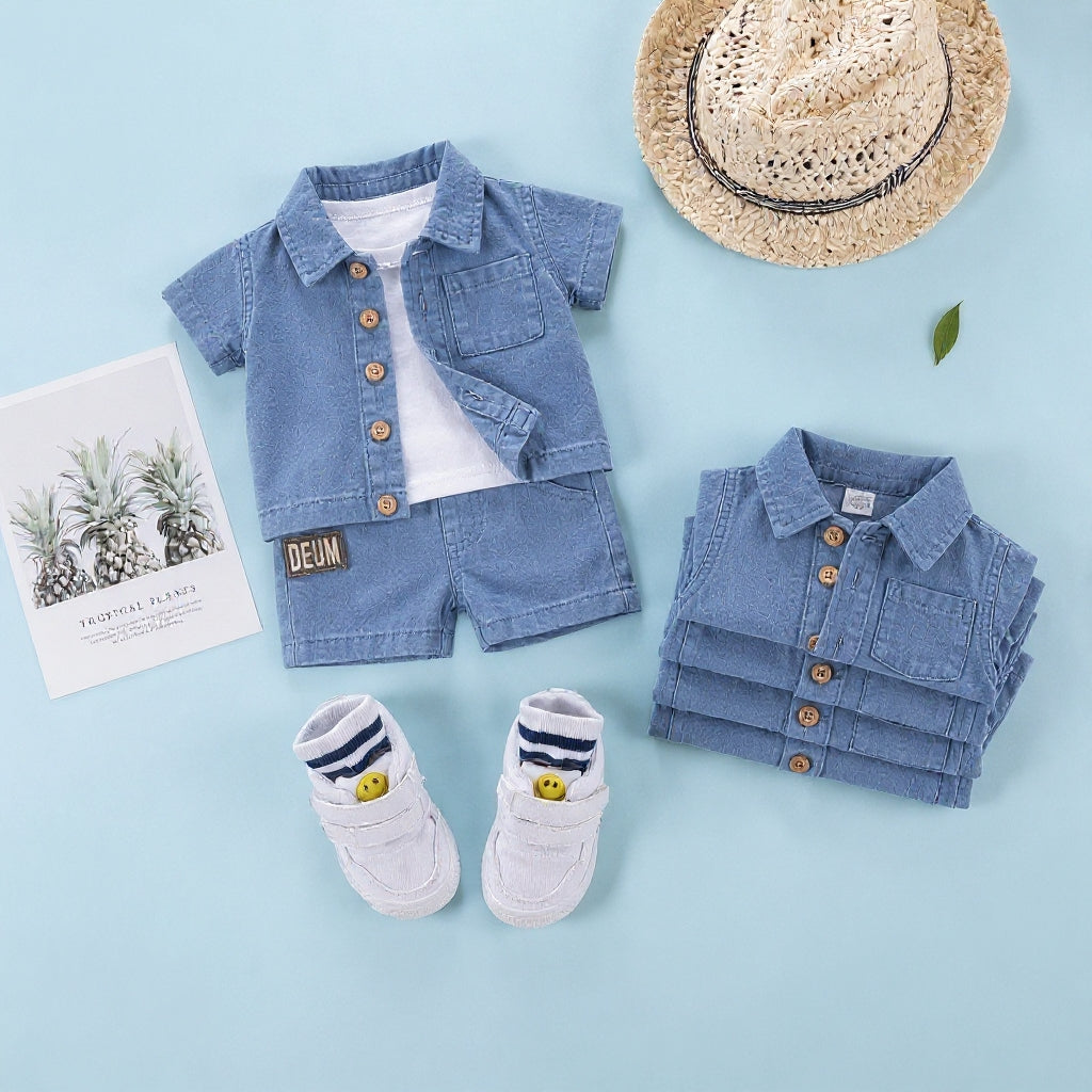 Baby Boys and girls Denim Outfit Set