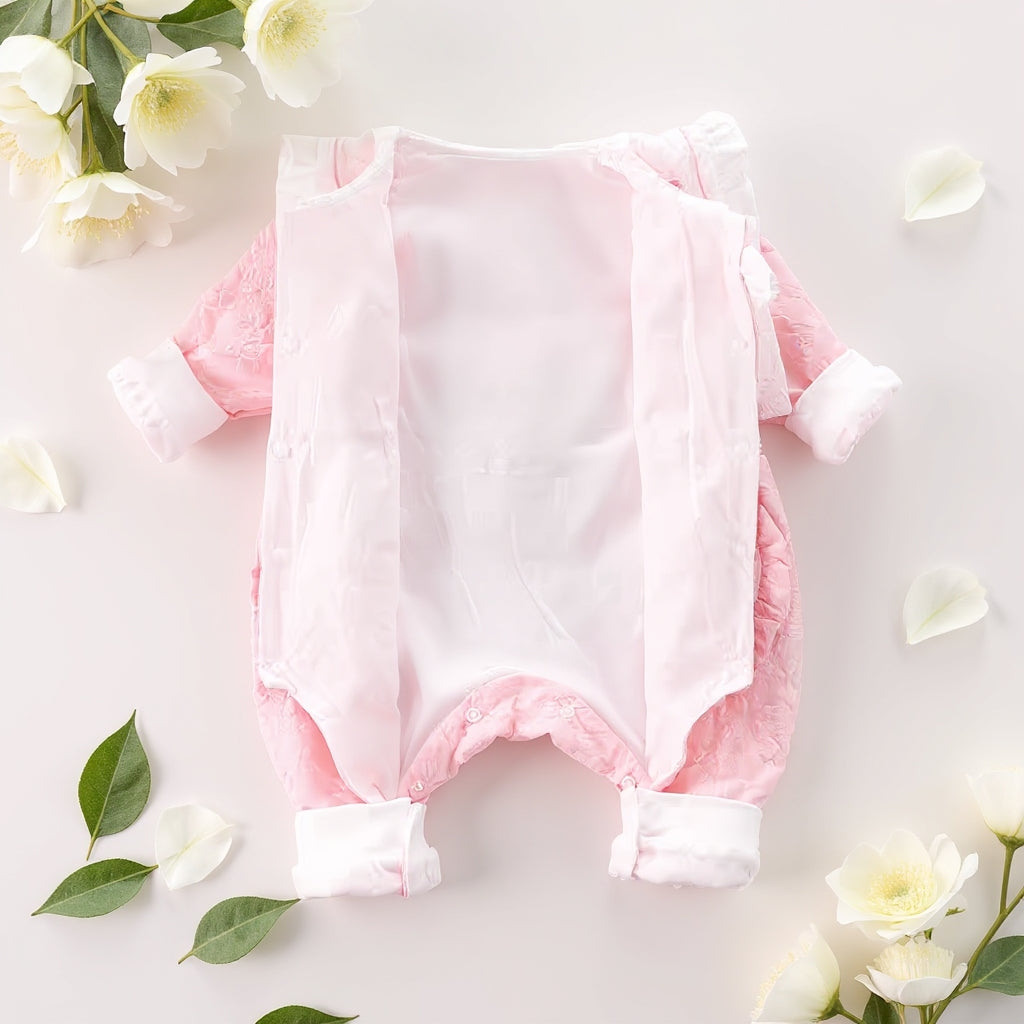 Cute Heart Baby Romper Set – Summer Soft Cotton Outfit 💖🌸