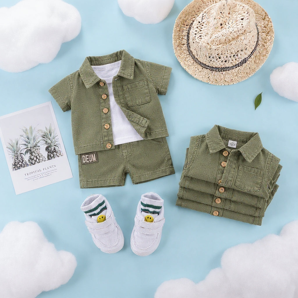 Baby Boys and girls Denim Outfit Set