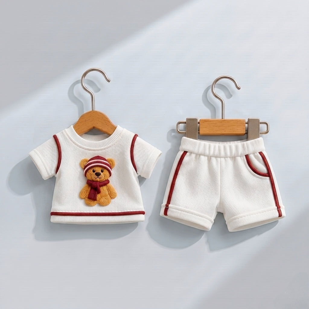 Soft Cotton 2-Piece Suit for Toddlers - Comfortable Top & Bottom Set 👶💖