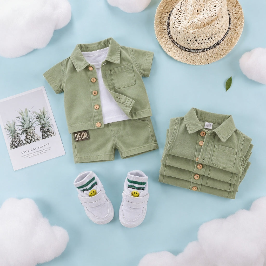 Baby Boys and girls Denim Outfit Set