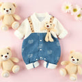 Teddy Buddy Summer Baby Romper – Cute Bear Cotton Outfit for Babies 🧸☀️