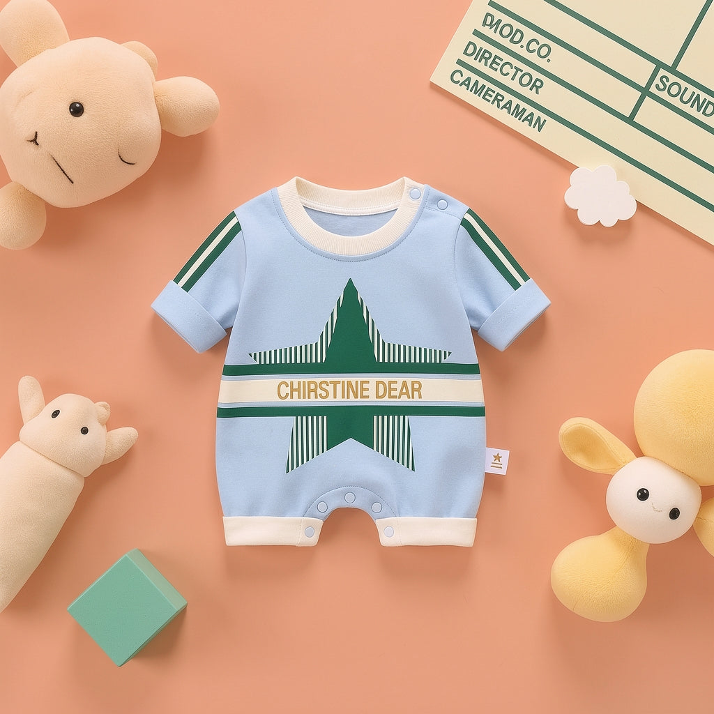 Cute Star Baby Romper – 4 Colors available