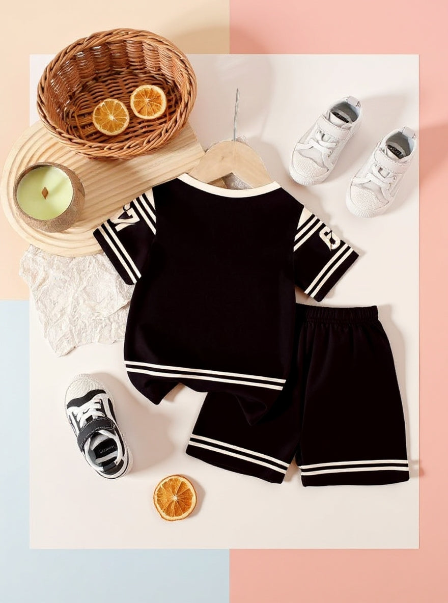 Cute Six Seven 67 Kids Summer Co-Ord Set | Soft Cotton T-Shirt & Shorts Outfit for Boys & Girls