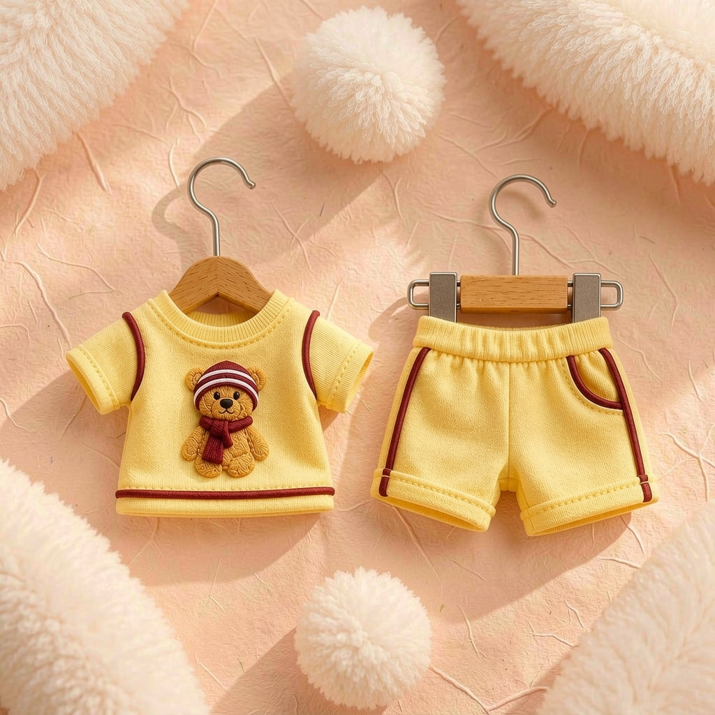 Soft Cotton 2-Piece Suit for Toddlers - Comfortable Top & Bottom Set 👶💖