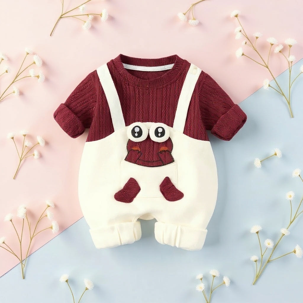 Little Frog Summer Baby Romper – Cute Green Cotton Outfit for Babies 🐸☀️