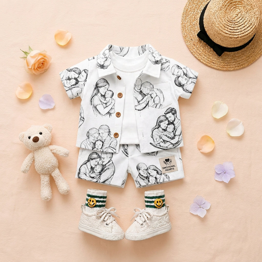Baby Summer Co-ord Set | Soft Cotton Printed Outfit