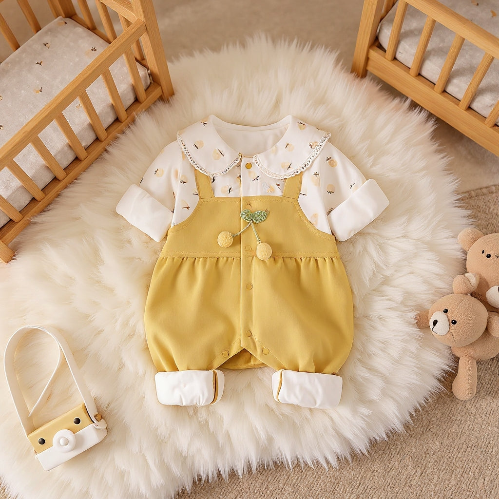 Cute Summer Baby Romper Set – Soft Cotton Floral & Pink Outfit 🌼