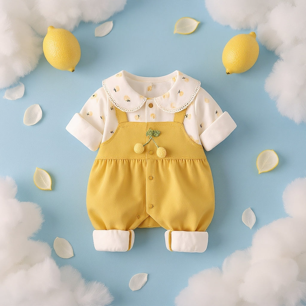 Cute Summer Baby Romper Set – Soft Cotton Floral & Pink Outfit 🌼