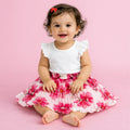 Baby Girls Pink Floral Skirt – Single Piece Only | Cute Pleated Skirt for 1–4 Years