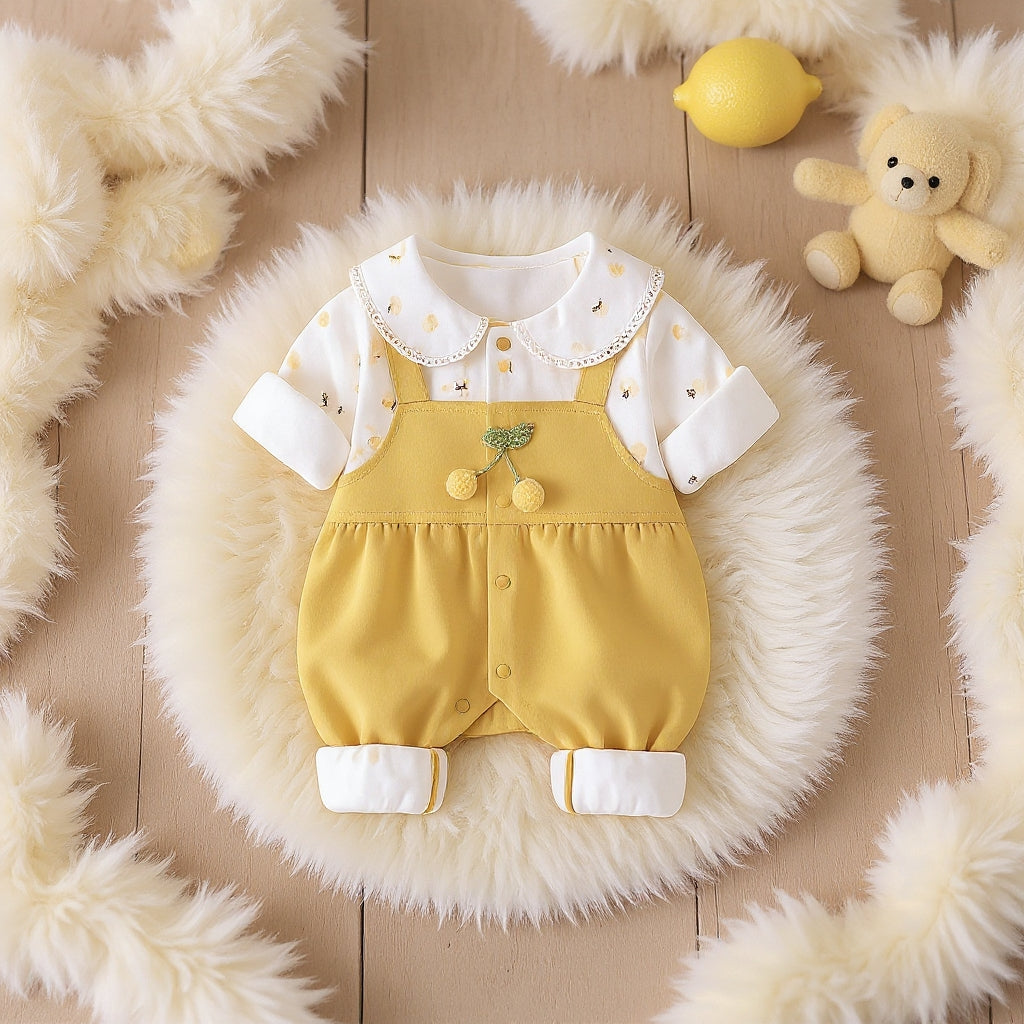 Cute Summer Baby Romper Set – Soft Cotton Floral & Pink Outfit 🌼