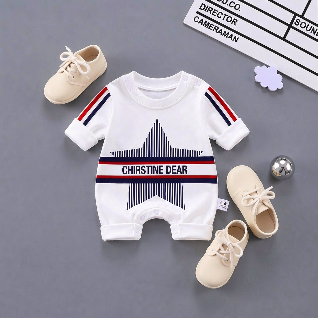 Cute Star Baby Romper – 4 Colors available