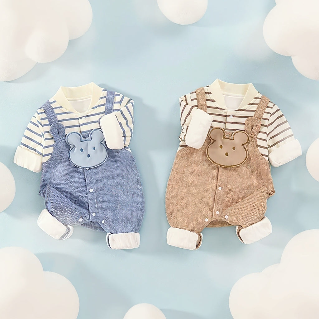 Cute Bear Baby Romper Set – Summer Lightweight Outfit 🧸☀️
