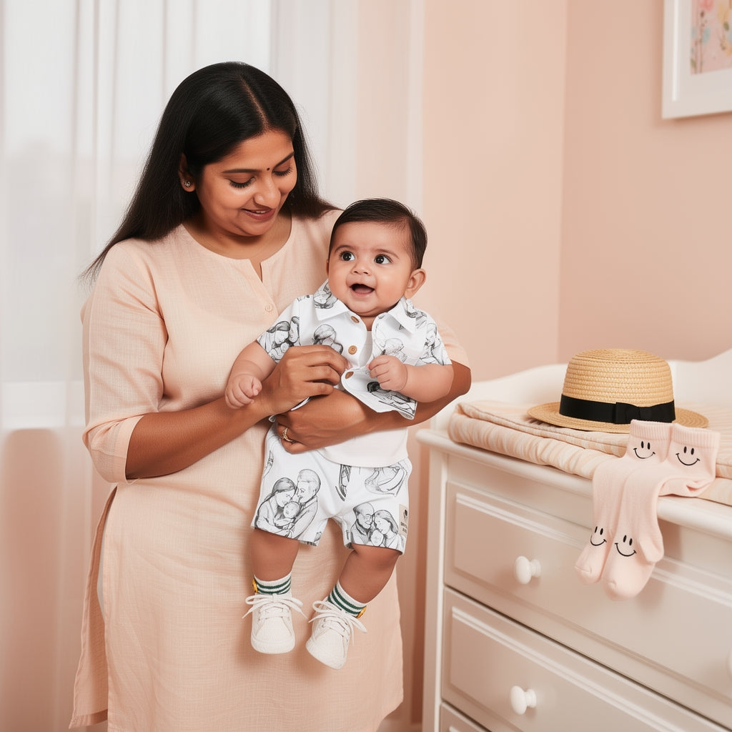 Baby Summer Co-ord Set | Soft Cotton Printed Outfit