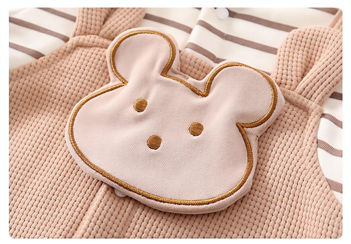 Cute Bear Baby Romper Set – Summer Lightweight Outfit 🧸☀️
