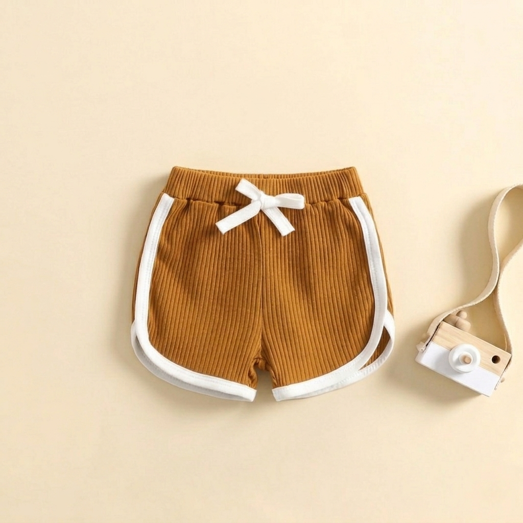 ✨ Sunshine Ribbed Kids Summer Co-Ord Set ☀️ | Soft Cotton Sleeveless Top & Shorts for Baby Boys & Girls (0-5 Years)