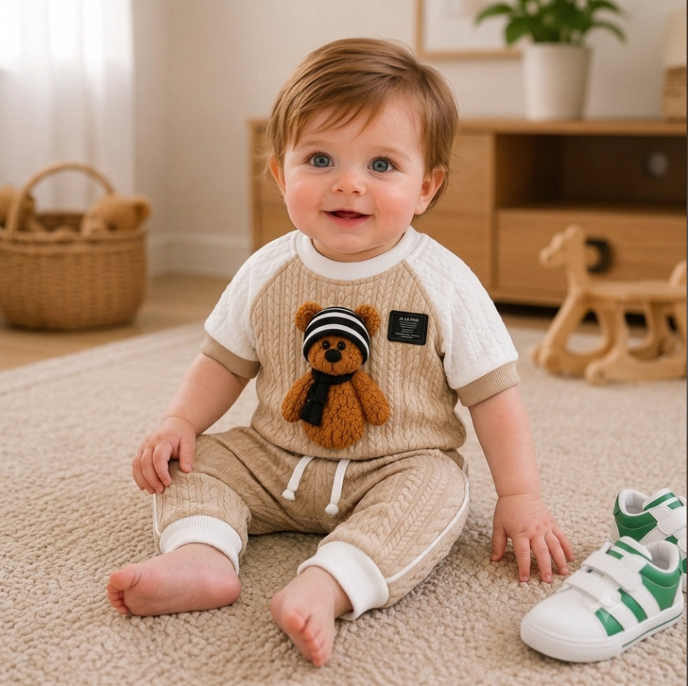 Premium Teddy Bear Knitted Co-Ord Set | Stylish & Cozy