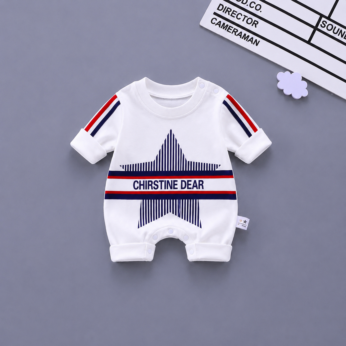 Cute Star Baby Romper – 4 Colors available