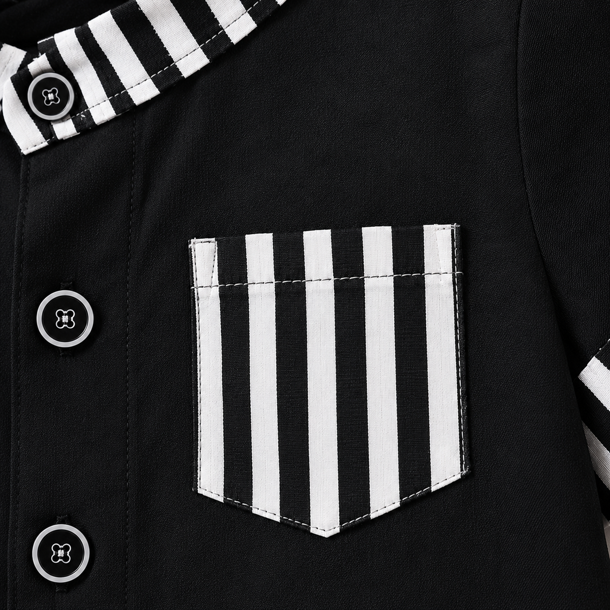 Stylish Kids Summer Co-ord Set | Black & White Striped Half Sleeve Shirt & Shorts Outfit