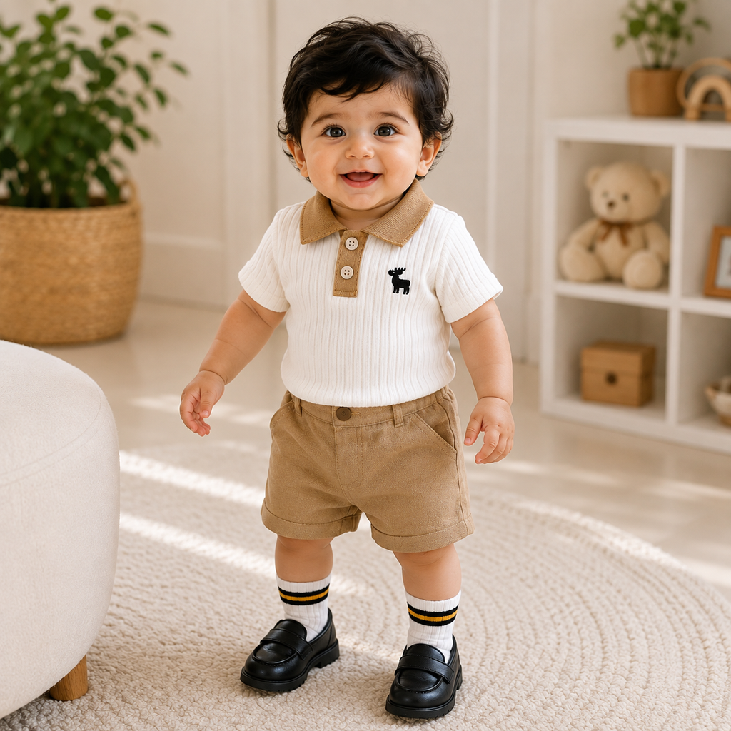 Tiny Classic Polo Co-Ord Set for Baby