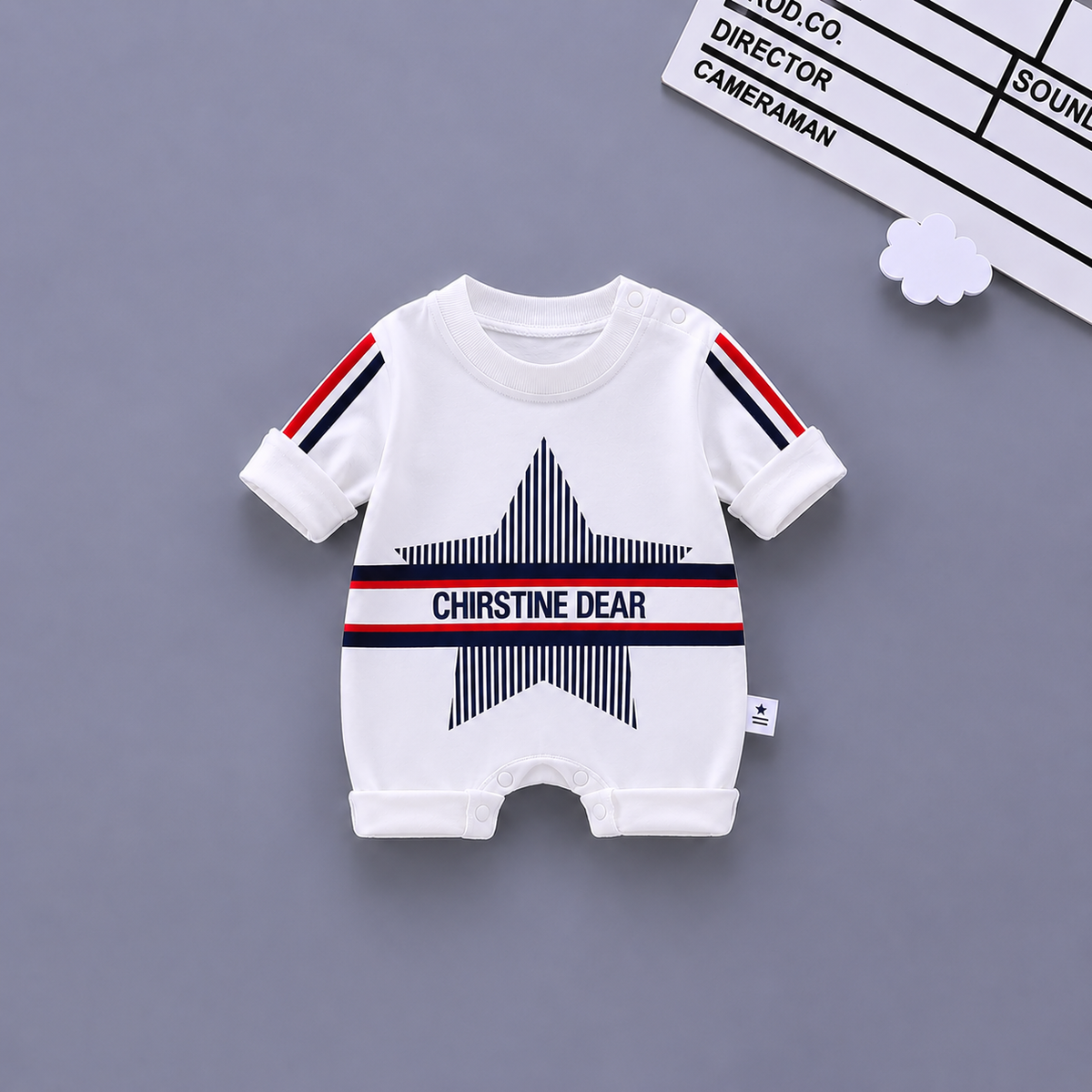 Cute Star Baby Romper – 4 Colors available