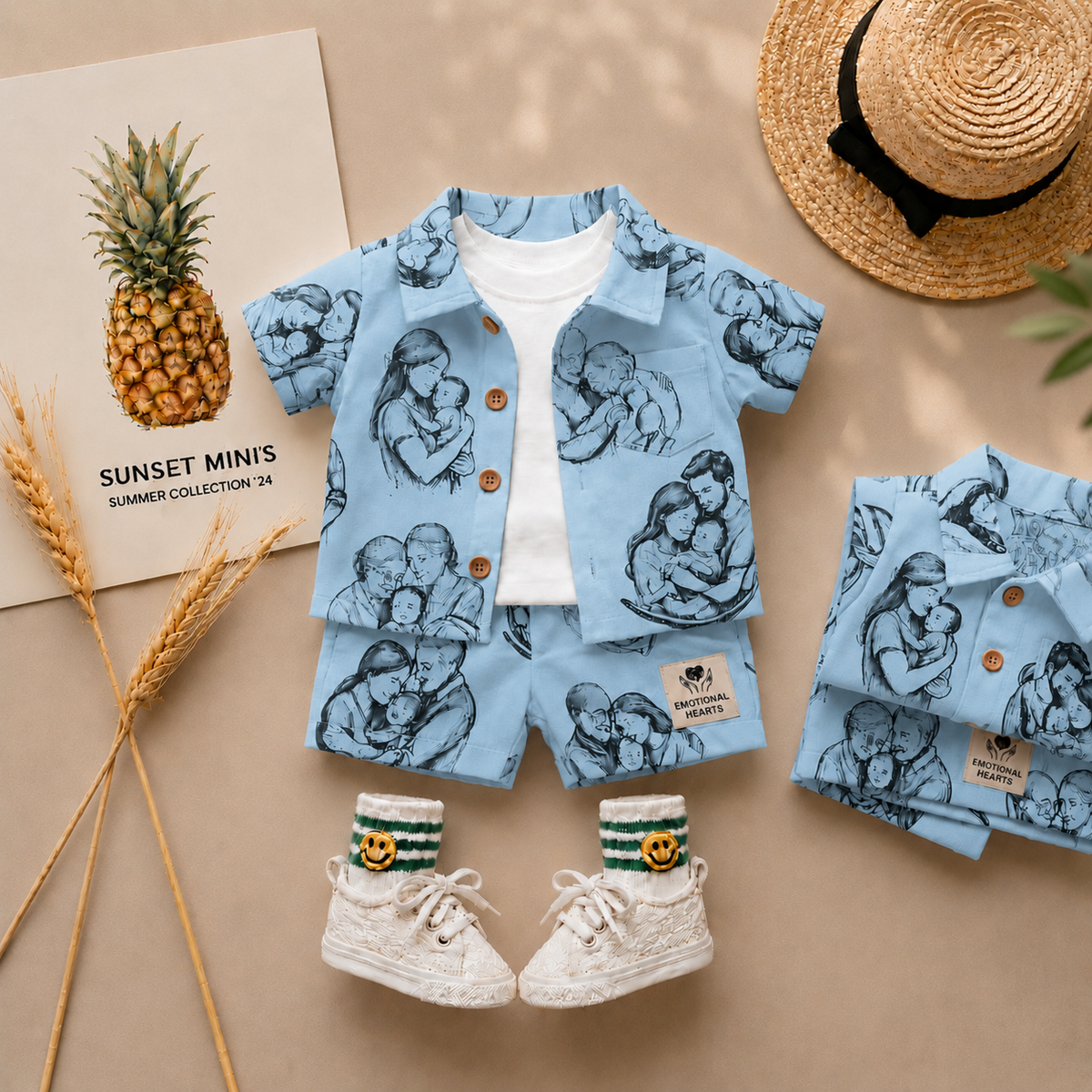 Baby Summer Co-ord Set | Soft Cotton Printed Outfit