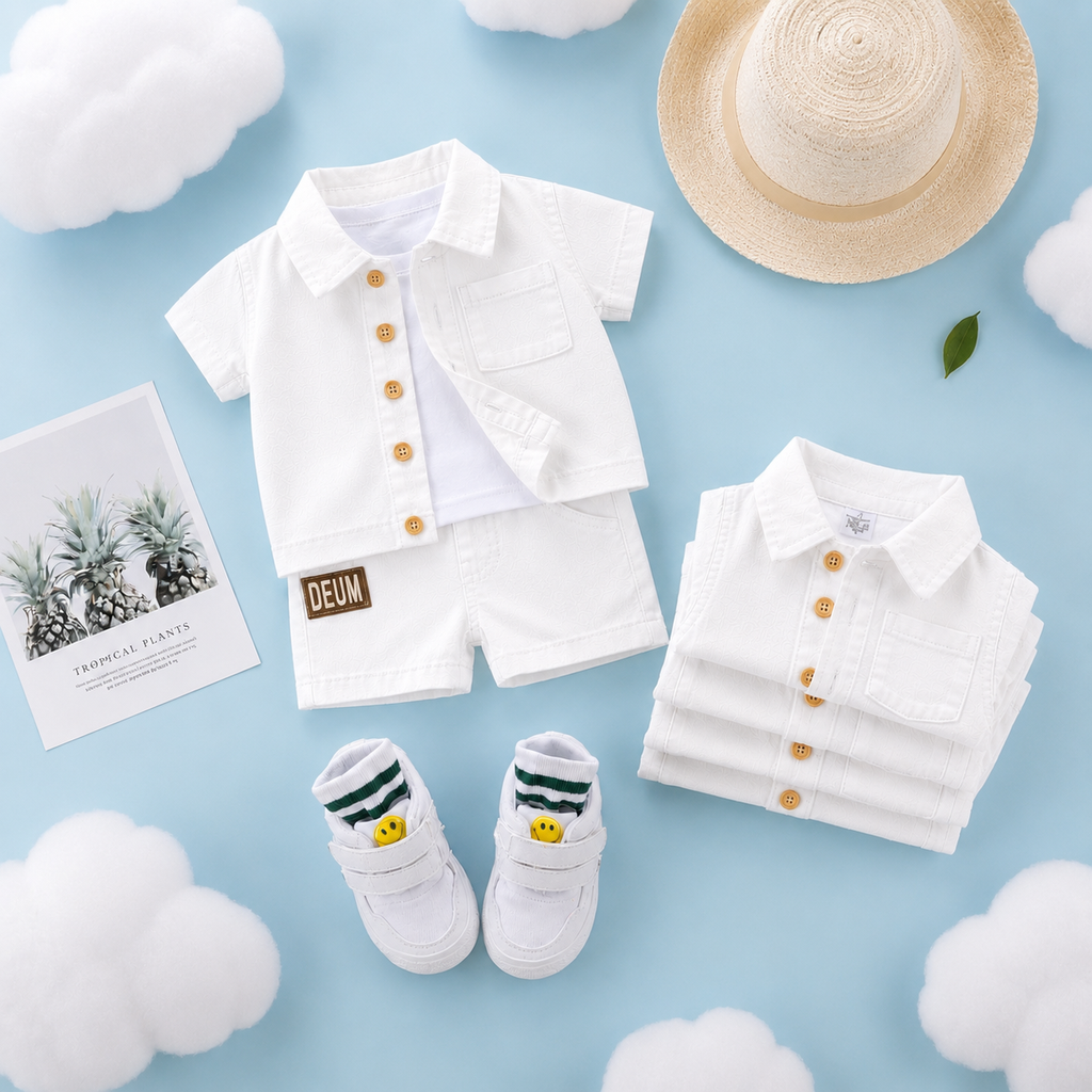 Baby Boys and girls Denim Outfit Set