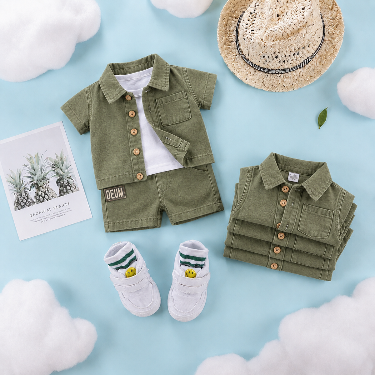 Baby Boys and girls Denim Outfit Set