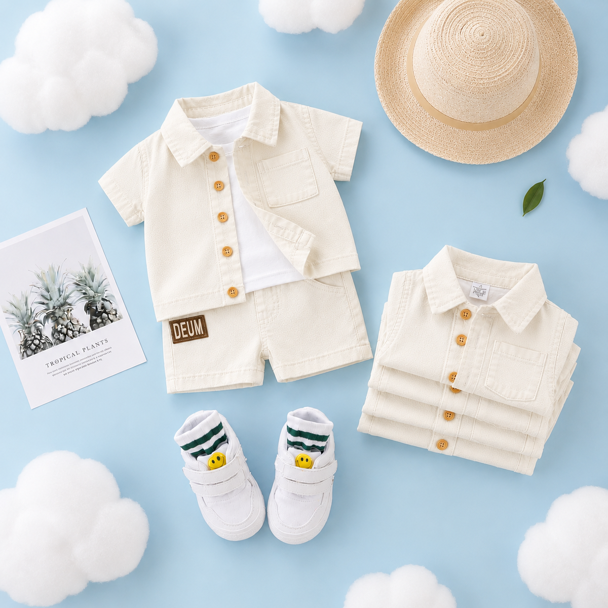 Baby Boys and girls Denim Outfit Set