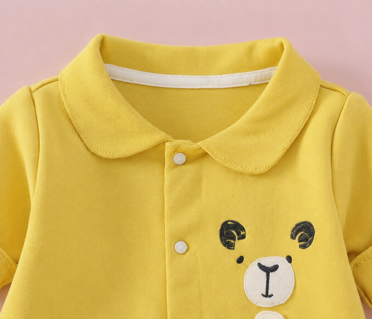 Cute Baby Romper Jumpsuit Set for Boys & Girls | Soft Cotton Half Sleeve Newborn Dress with Bear Design | Comfortable Summer Wear for 0-12 Months Babies
