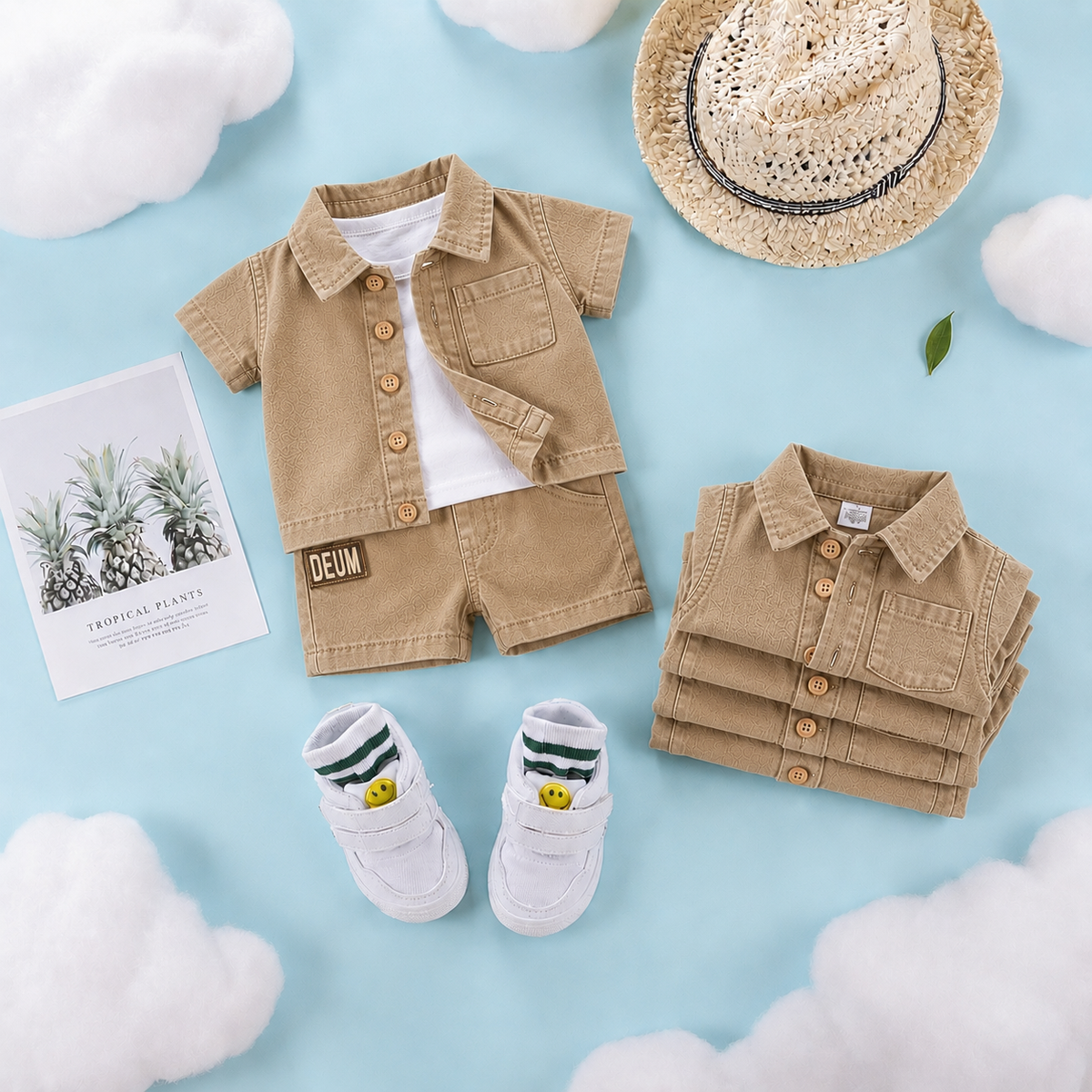 Baby Boys and girls Denim Outfit Set
