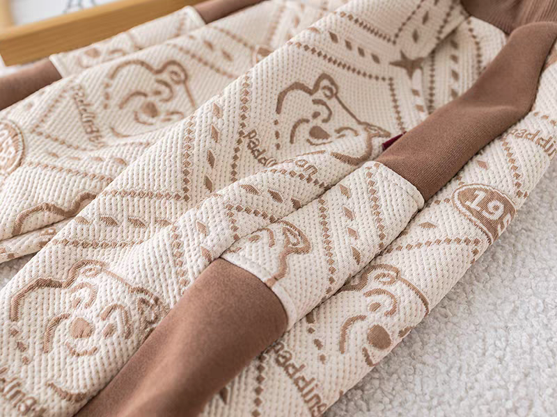 Cute Teddy Print Boys Co-ord Set