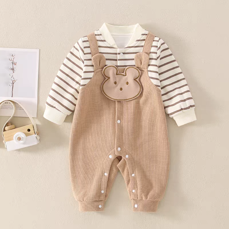 Cute Bear Baby Romper Set – Summer Lightweight Outfit 🧸☀️